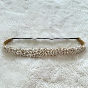 Women headband with pearl design